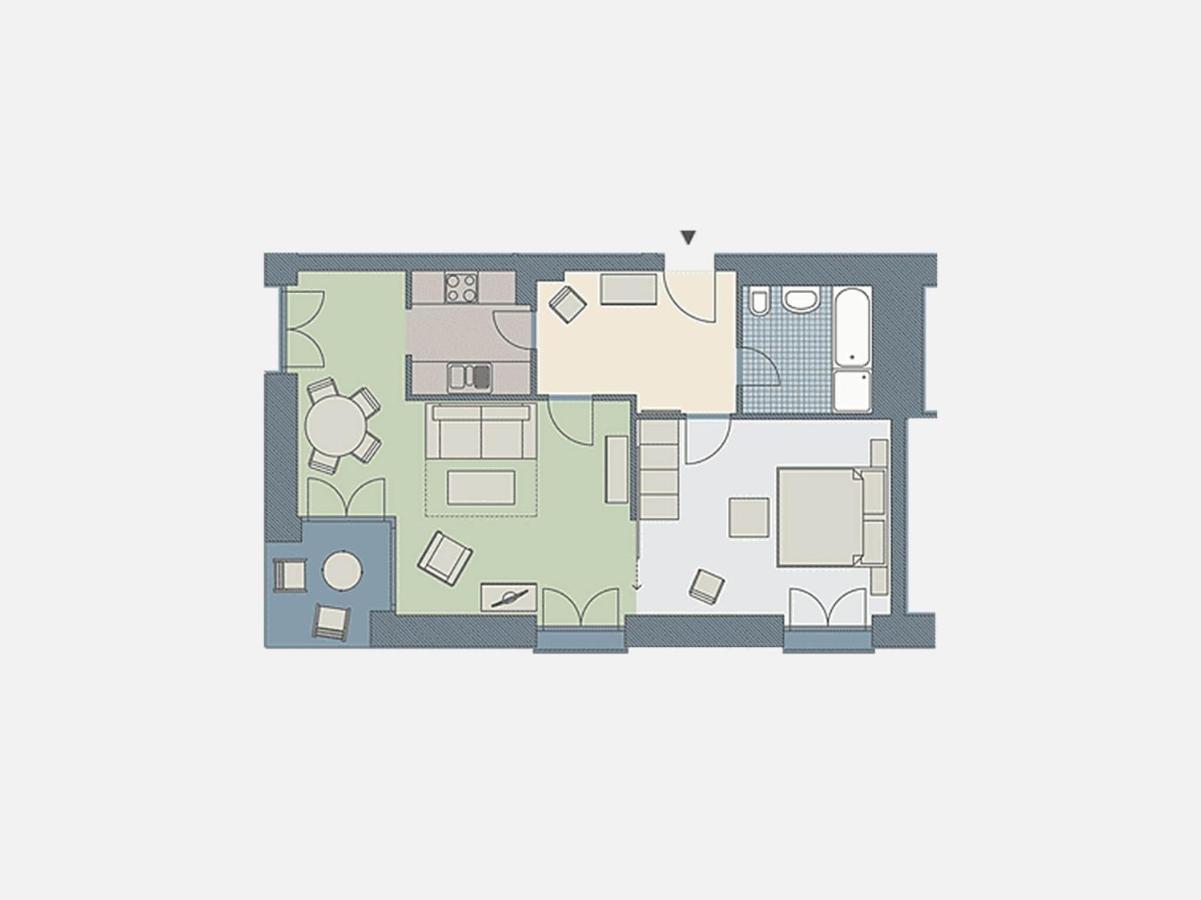Kaiservillen Heringsdorf - Ferienwohnung Mit 1 Schlafzimmer Und Terrasse D102 Zewnętrze zdjęcie
